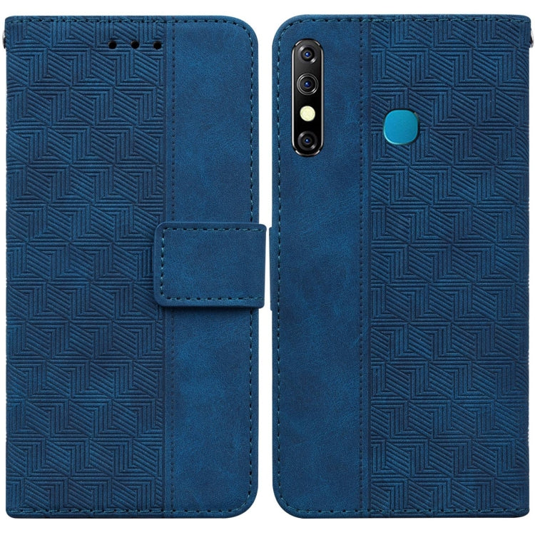 Custodia per telefono in pelle goffrata geometrica, For Infinix Hot 8 X650 CC7, For Infinix Hot 9 X655C / Note 7 Lite, For Infinix Hot 10 Play / Smart 5 India, For Infinix Hot 10s / Hot 10T