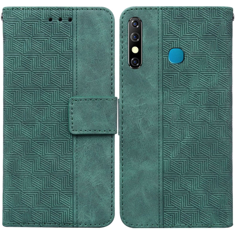 Custodia per telefono in pelle goffrata geometrica, For Infinix Hot 8 X650 CC7, For Infinix Hot 9 X655C / Note 7 Lite, For Infinix Hot 10 Play / Smart 5 India, For Infinix Hot 10s / Hot 10T