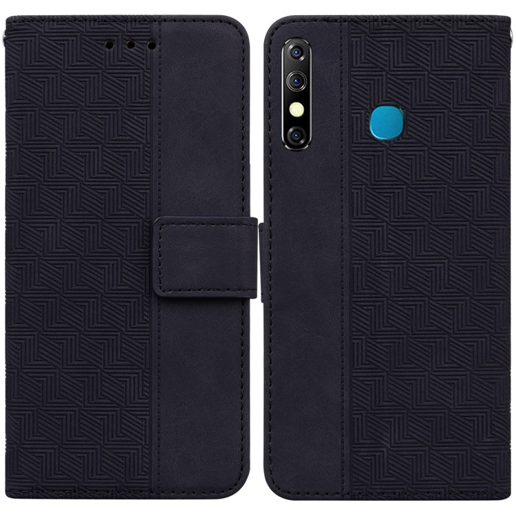 Custodia per telefono in pelle goffrata geometrica, For Infinix Hot 8 X650 CC7, For Infinix Hot 9 X655C / Note 7 Lite, For Infinix Hot 10 Play / Smart 5 India, For Infinix Hot 10s / Hot 10T