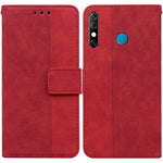 Custodia per telefono in pelle goffrata geometrica, For Infinix Hot 8 X650 CC7, For Infinix Hot 9 X655C / Note 7 Lite, For Infinix Hot 10 Play / Smart 5 India, For Infinix Hot 10s / Hot 10T