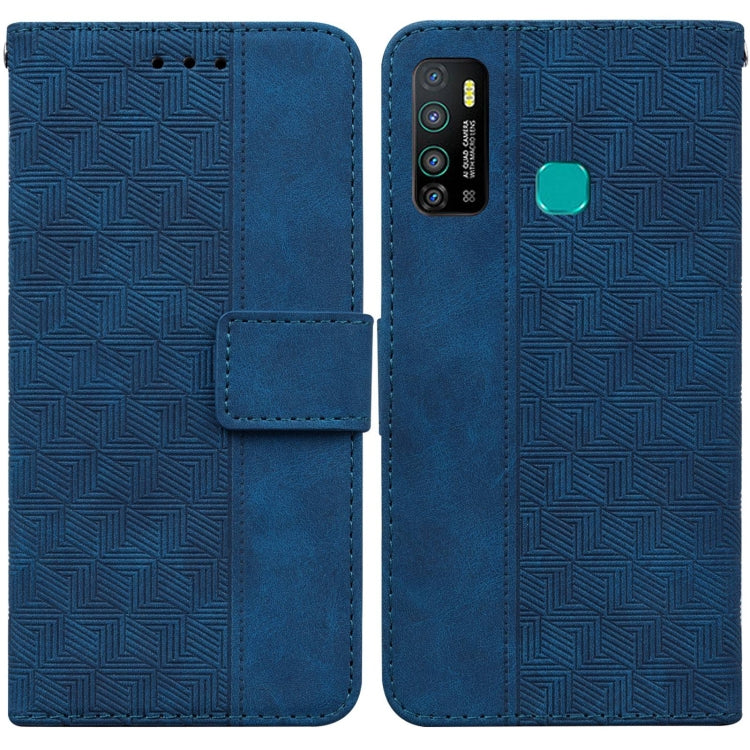 Custodia per telefono in pelle goffrata geometrica, For Infinix Hot 8 X650 CC7, For Infinix Hot 9 X655C / Note 7 Lite, For Infinix Hot 10 Play / Smart 5 India, For Infinix Hot 10s / Hot 10T
