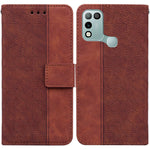 Custodia per telefono in pelle goffrata geometrica, For Infinix Hot 8 X650 CC7, For Infinix Hot 9 X655C / Note 7 Lite, For Infinix Hot 10 Play / Smart 5 India, For Infinix Hot 10s / Hot 10T