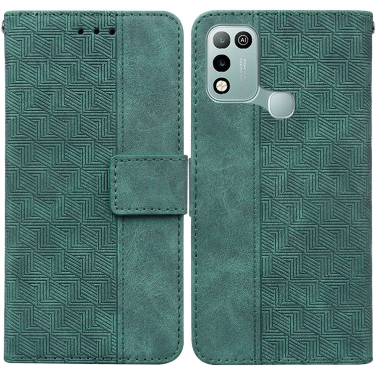 Custodia per telefono in pelle goffrata geometrica, For Infinix Hot 8 X650 CC7, For Infinix Hot 9 X655C / Note 7 Lite, For Infinix Hot 10 Play / Smart 5 India, For Infinix Hot 10s / Hot 10T