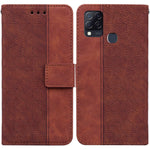 Custodia per telefono in pelle goffrata geometrica, For Infinix Hot 8 X650 CC7, For Infinix Hot 9 X655C / Note 7 Lite, For Infinix Hot 10 Play / Smart 5 India, For Infinix Hot 10s / Hot 10T