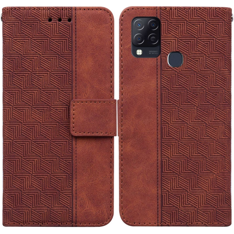 Custodia per telefono in pelle goffrata geometrica, For Infinix Hot 8 X650 CC7, For Infinix Hot 9 X655C / Note 7 Lite, For Infinix Hot 10 Play / Smart 5 India, For Infinix Hot 10s / Hot 10T