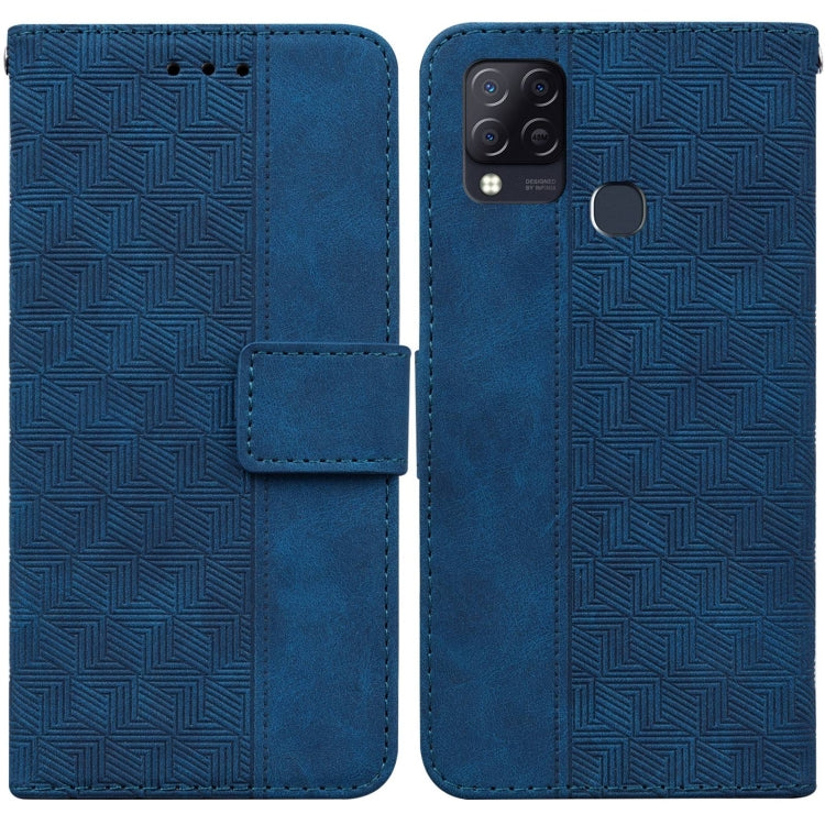 Custodia per telefono in pelle goffrata geometrica, For Infinix Hot 8 X650 CC7, For Infinix Hot 9 X655C / Note 7 Lite, For Infinix Hot 10 Play / Smart 5 India, For Infinix Hot 10s / Hot 10T
