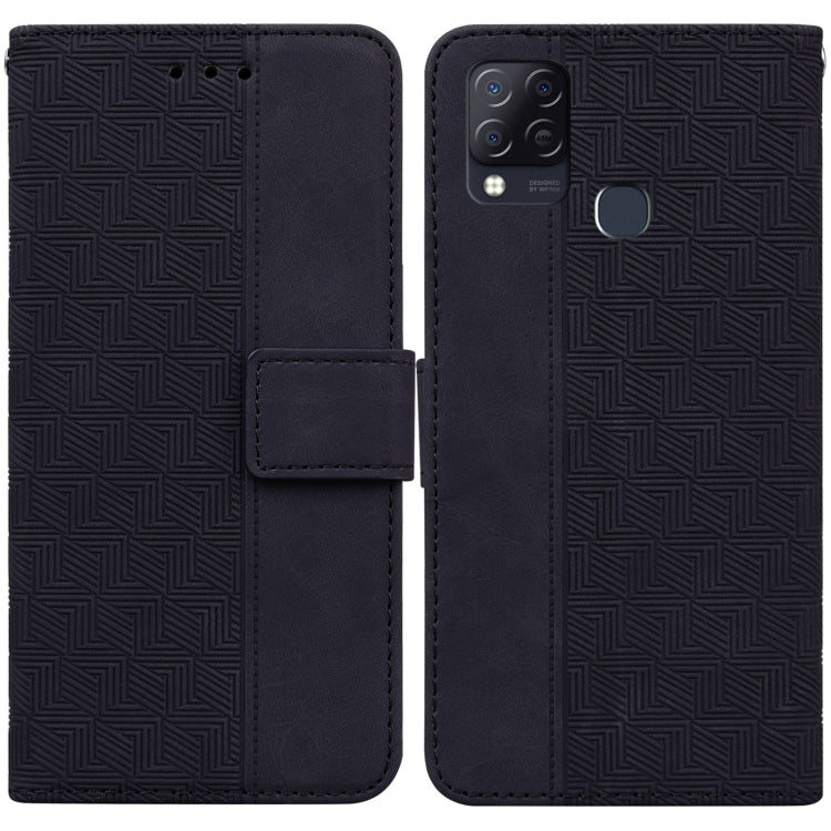 Custodia per telefono in pelle goffrata geometrica, For Infinix Hot 8 X650 CC7, For Infinix Hot 9 X655C / Note 7 Lite, For Infinix Hot 10 Play / Smart 5 India, For Infinix Hot 10s / Hot 10T