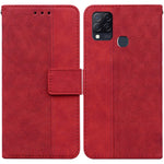 Custodia per telefono in pelle goffrata geometrica, For Infinix Hot 8 X650 CC7, For Infinix Hot 9 X655C / Note 7 Lite, For Infinix Hot 10 Play / Smart 5 India, For Infinix Hot 10s / Hot 10T