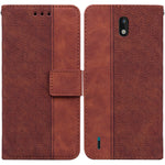 Custodia per telefono in pelle goffrata geometrica, For Nokia 1.3, For Nokia 5.3, For Nokia 5.4, For Nokia C20 / C10