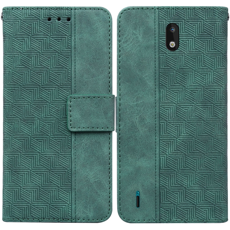 Custodia per telefono in pelle goffrata geometrica, For Nokia 1.3, For Nokia 5.3, For Nokia 5.4, For Nokia C20 / C10