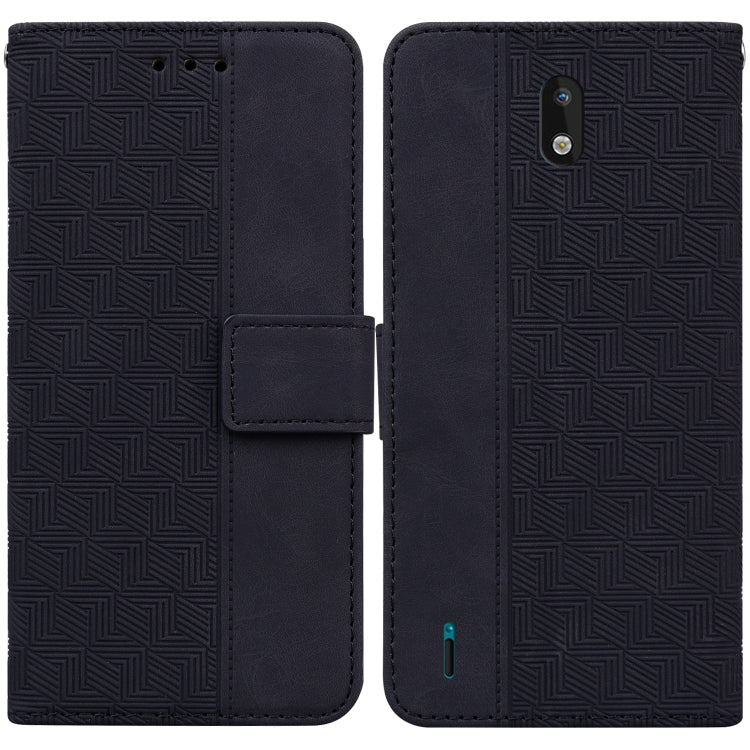 Custodia per telefono in pelle goffrata geometrica, For Nokia 1.3, For Nokia 5.3, For Nokia 5.4, For Nokia C20 / C10