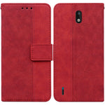 Custodia per telefono in pelle goffrata geometrica, For Nokia 1.3, For Nokia 5.3, For Nokia 5.4, For Nokia C20 / C10
