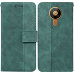 Custodia per telefono in pelle goffrata geometrica, For Nokia 1.3, For Nokia 5.3, For Nokia 5.4, For Nokia C20 / C10