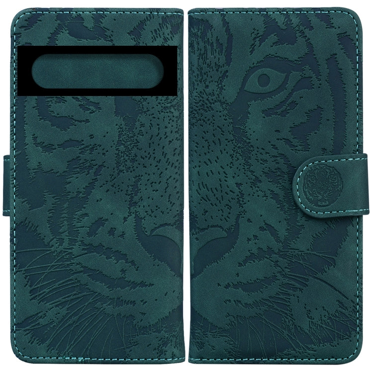 Custodia per telefono in pelle a vibrazione orizzontale con motivo a tigre in rilievo, For Google Pixel 7 Pro 5G, For Google Pixel 7 5G, For Motorola Moto G31 4G(Brazil ), For OPPO A16K
