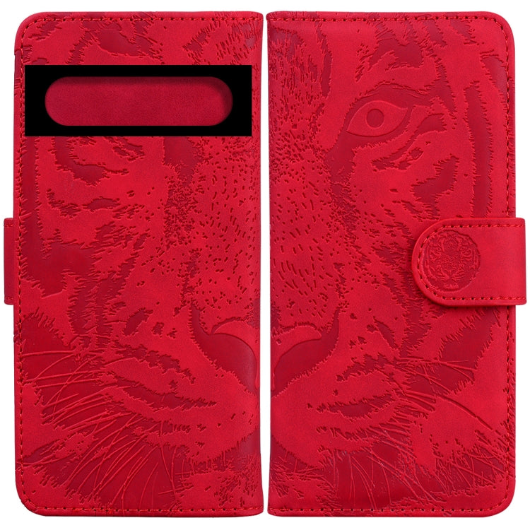 Custodia per telefono in pelle a vibrazione orizzontale con motivo a tigre in rilievo, For Google Pixel 7 Pro 5G, For Google Pixel 7 5G, For Motorola Moto G31 4G(Brazil ), For OPPO A16K
