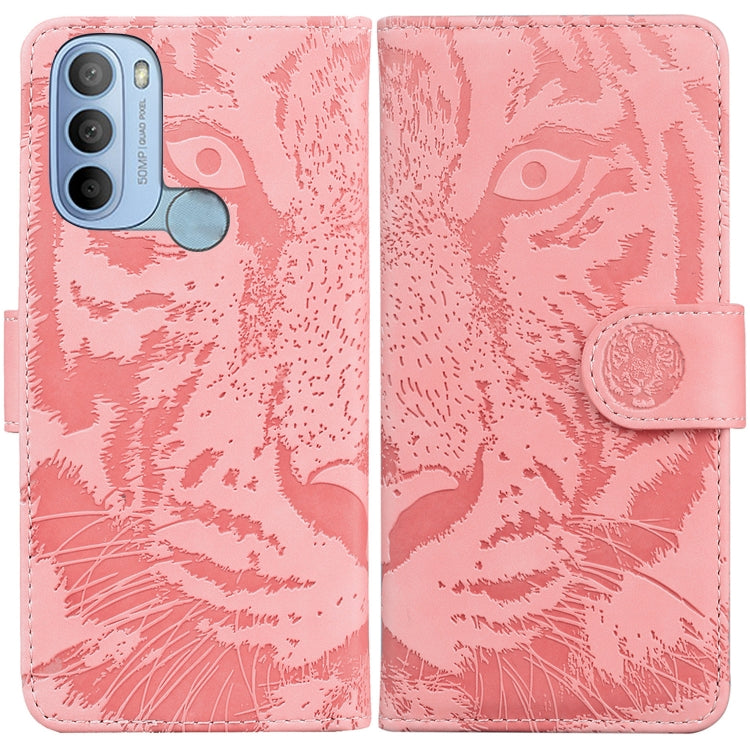 Custodia per telefono in pelle a vibrazione orizzontale con motivo a tigre in rilievo, For Google Pixel 7 Pro 5G, For Google Pixel 7 5G, For Motorola Moto G31 4G(Brazil ), For OPPO A16K