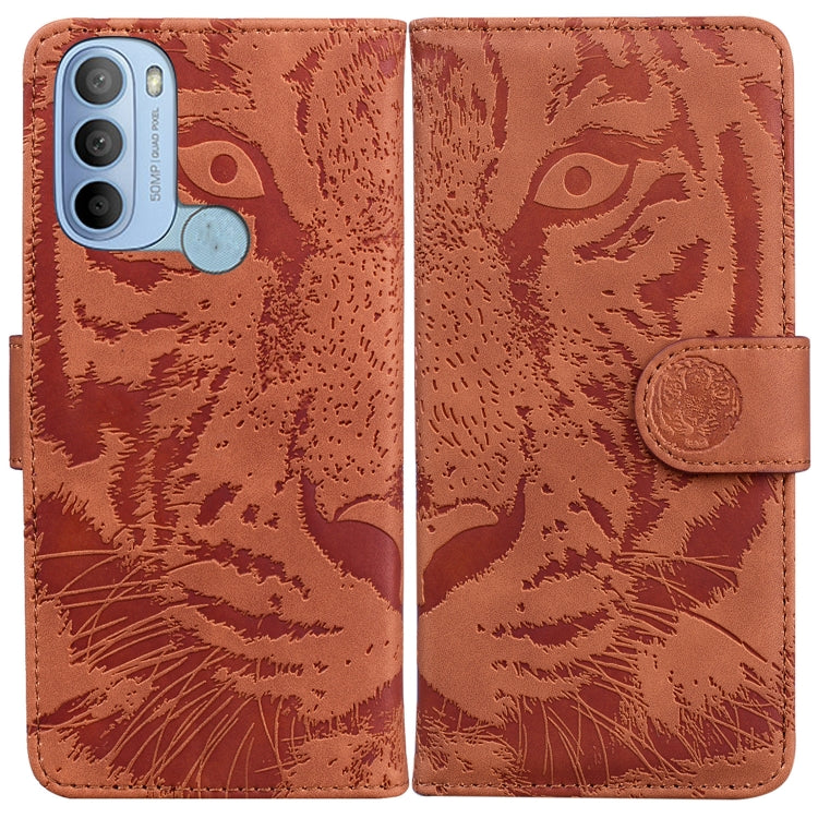 Custodia per telefono in pelle a vibrazione orizzontale con motivo a tigre in rilievo, For Google Pixel 7 Pro 5G, For Google Pixel 7 5G, For Motorola Moto G31 4G(Brazil ), For OPPO A16K
