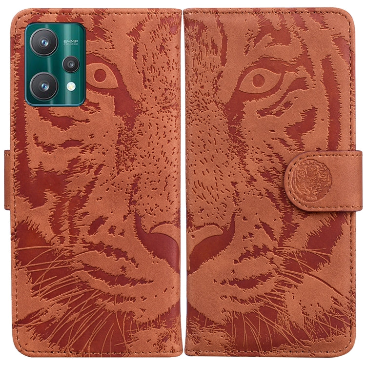 Custodia per telefono in pelle a vibrazione orizzontale con motivo a tigre in rilievo, For OPPO Realme 9 Pro, For OPPO Realme 9 Pro+, For OPPO Realme 9i / A76 / A36, For OPPO Reno7 5G Taiwan Version/Find X5 Lite
