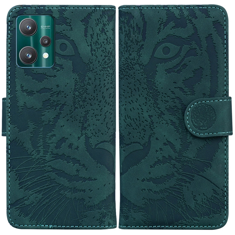 Custodia per telefono in pelle a vibrazione orizzontale con motivo a tigre in rilievo, For OPPO Realme 9 Pro, For OPPO Realme 9 Pro+, For OPPO Realme 9i / A76 / A36, For OPPO Reno7 5G Taiwan Version/Find X5 Lite