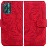 Custodia per telefono in pelle a vibrazione orizzontale con motivo a tigre in rilievo, For OPPO Realme 9 Pro, For OPPO Realme 9 Pro+, For OPPO Realme 9i / A76 / A36, For OPPO Reno7 5G Taiwan Version/Find X5 Lite