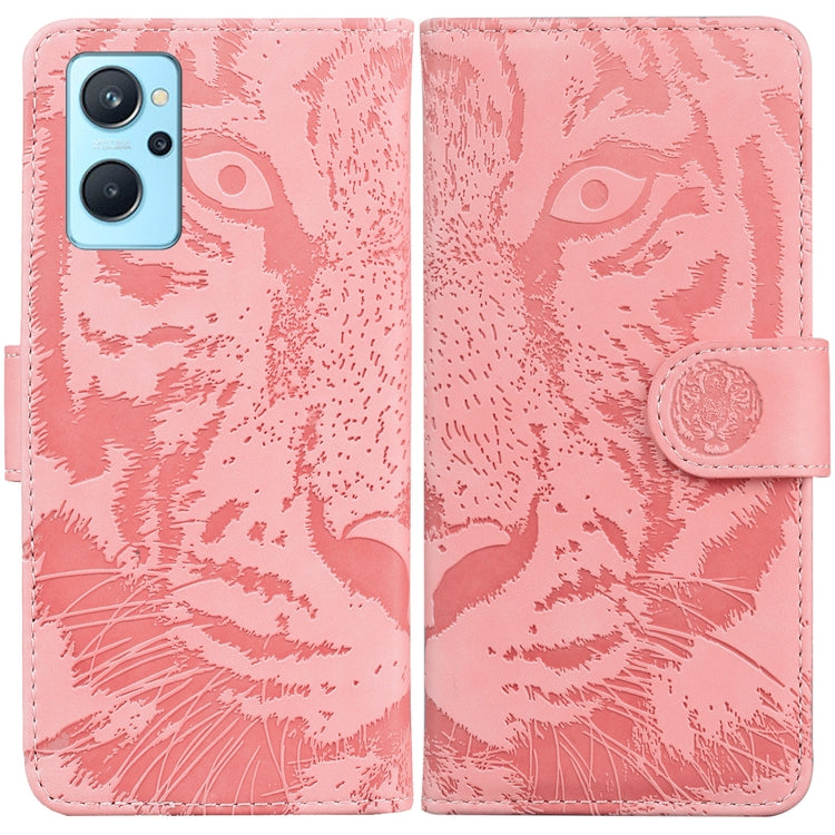 Custodia per telefono in pelle a vibrazione orizzontale con motivo a tigre in rilievo, For OPPO Realme 9 Pro, For OPPO Realme 9 Pro+, For OPPO Realme 9i / A76 / A36, For OPPO Reno7 5G Taiwan Version/Find X5 Lite