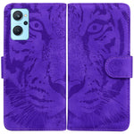 Custodia per telefono in pelle a vibrazione orizzontale con motivo a tigre in rilievo, For OPPO Realme 9 Pro, For OPPO Realme 9 Pro+, For OPPO Realme 9i / A76 / A36, For OPPO Reno7 5G Taiwan Version/Find X5 Lite