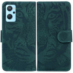 Custodia per telefono in pelle a vibrazione orizzontale con motivo a tigre in rilievo, For OPPO Realme 9 Pro, For OPPO Realme 9 Pro+, For OPPO Realme 9i / A76 / A36, For OPPO Reno7 5G Taiwan Version/Find X5 Lite