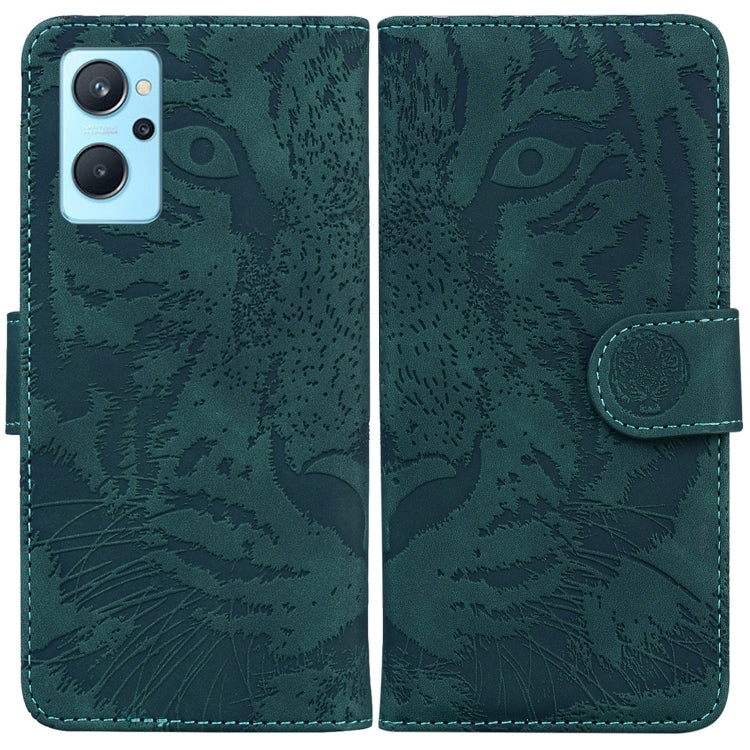Custodia per telefono in pelle a vibrazione orizzontale con motivo a tigre in rilievo, For OPPO Realme 9 Pro, For OPPO Realme 9 Pro+, For OPPO Realme 9i / A76 / A36, For OPPO Reno7 5G Taiwan Version/Find X5 Lite