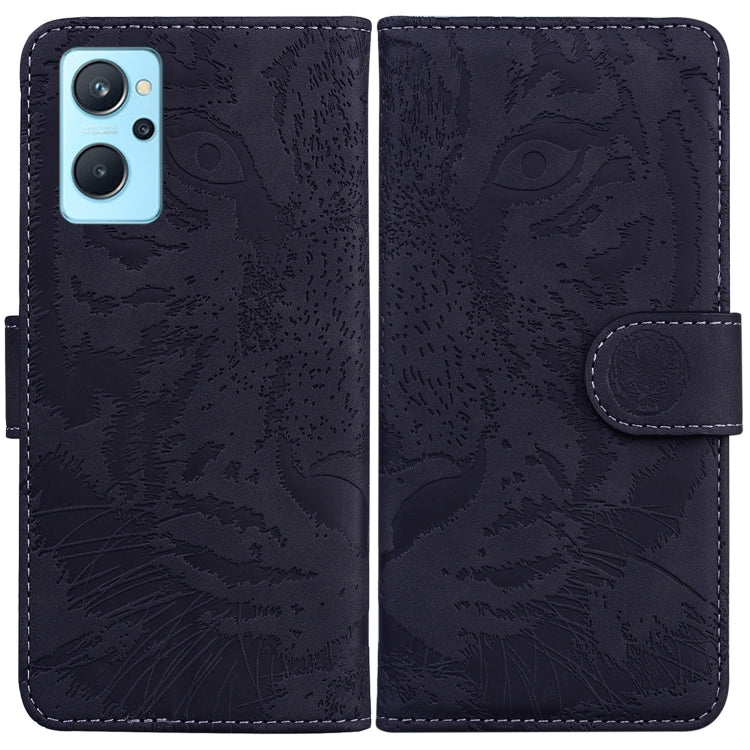Custodia per telefono in pelle a vibrazione orizzontale con motivo a tigre in rilievo, For OPPO Realme 9 Pro, For OPPO Realme 9 Pro+, For OPPO Realme 9i / A76 / A36, For OPPO Reno7 5G Taiwan Version/Find X5 Lite