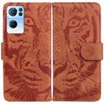 Custodia per telefono in pelle a vibrazione orizzontale con motivo a tigre in rilievo, For OPPO Reno7 Pro 5G, For Xiaomi Redmi Note 11 Pro 4G/5G Overseas Version, For Xiaomi Redmi Note 11 Overseas Version / Redmi Note 11S                               ...