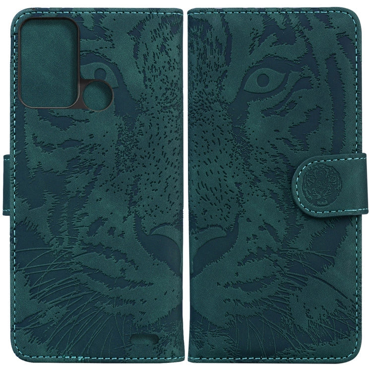 Custodia per telefono in pelle a vibrazione orizzontale con motivo a tigre in rilievo, For Samsung Galaxy A23, For ZTE Blade A52, For ZTE Blade A72 / V40 Vita