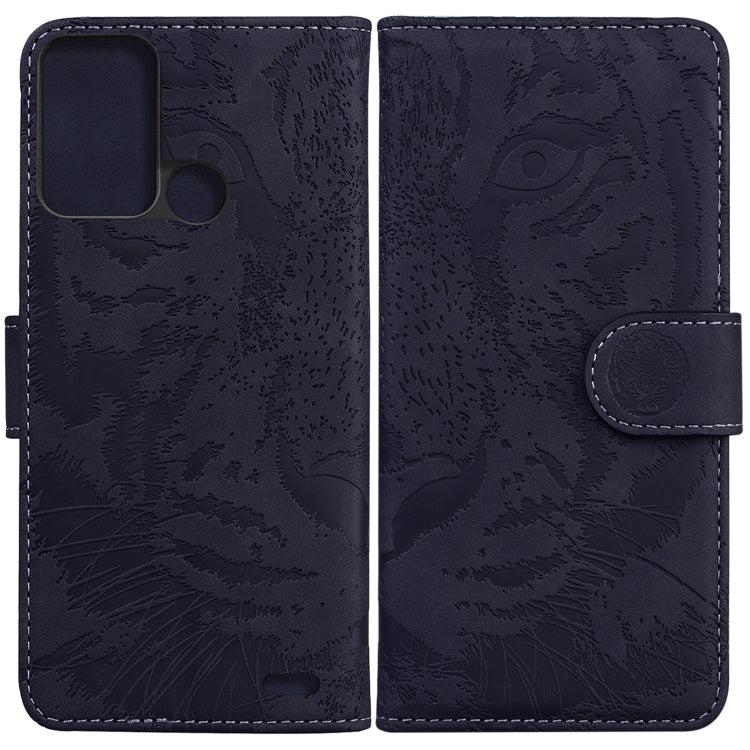 Custodia per telefono in pelle a vibrazione orizzontale con motivo a tigre in rilievo, For Samsung Galaxy A23, For ZTE Blade A52, For ZTE Blade A72 / V40 Vita