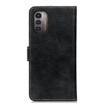 Custodia per telefono in pelle a vibrazione orizzontale con struttura in coccodrillo magnetica, For Nokia G11 / G21