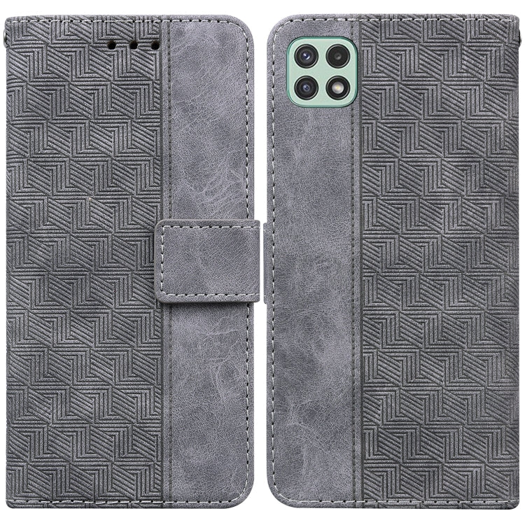 Custodia per telefono in pelle goffrata geometrica, For Samsung Galaxy A22 5G, For Samsung Galaxy A03 164mm, For Samsung Galaxy A03 166mm, For Samsung Galaxy A03 Core