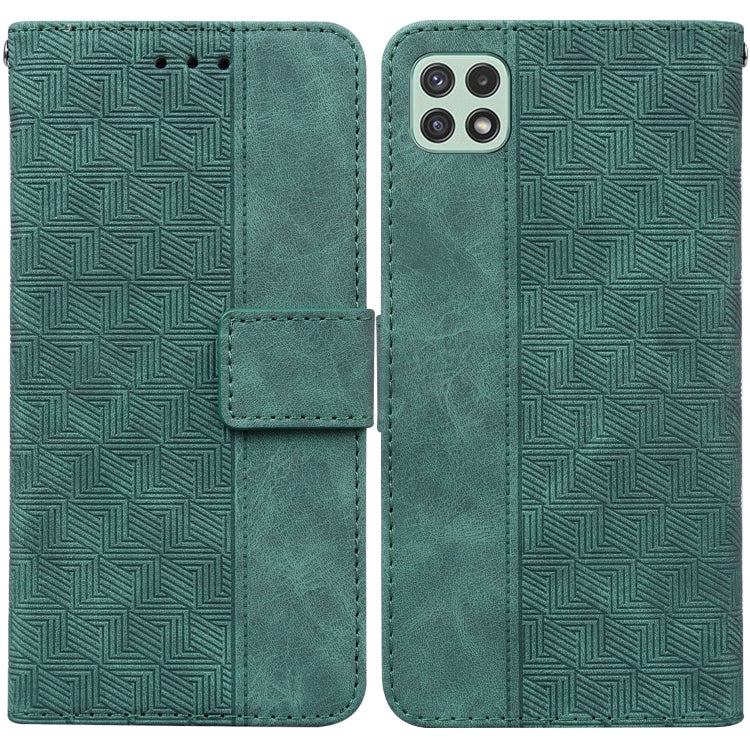 Custodia per telefono in pelle goffrata geometrica, For Samsung Galaxy A22 5G, For Samsung Galaxy A03 164mm, For Samsung Galaxy A03 166mm, For Samsung Galaxy A03 Core
