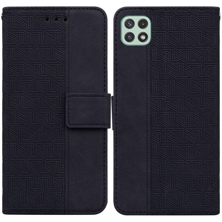 Custodia per telefono in pelle goffrata geometrica, For Samsung Galaxy A22 5G, For Samsung Galaxy A03 164mm, For Samsung Galaxy A03 166mm, For Samsung Galaxy A03 Core