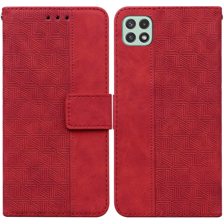 Custodia per telefono in pelle goffrata geometrica, For Samsung Galaxy A22 5G, For Samsung Galaxy A03 164mm, For Samsung Galaxy A03 166mm, For Samsung Galaxy A03 Core