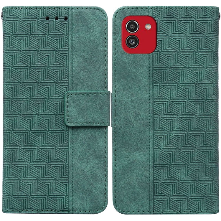 Custodia per telefono in pelle goffrata geometrica, For Samsung Galaxy A22 5G, For Samsung Galaxy A03 164mm, For Samsung Galaxy A03 166mm, For Samsung Galaxy A03 Core