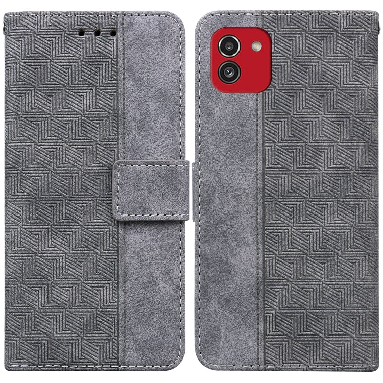 Custodia per telefono in pelle goffrata geometrica, For Samsung Galaxy A22 5G, For Samsung Galaxy A03 164mm, For Samsung Galaxy A03 166mm, For Samsung Galaxy A03 Core