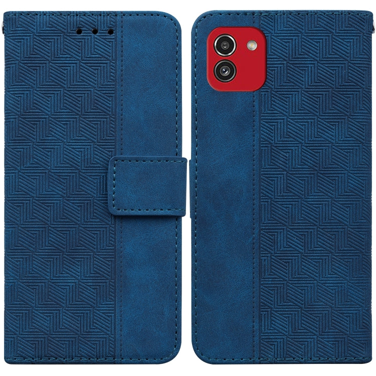 Custodia per telefono in pelle goffrata geometrica, For Samsung Galaxy A22 5G, For Samsung Galaxy A03 164mm, For Samsung Galaxy A03 166mm, For Samsung Galaxy A03 Core