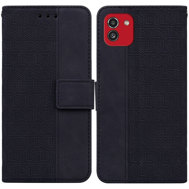 Custodia per telefono in pelle goffrata geometrica, For Samsung Galaxy A22 5G, For Samsung Galaxy A03 164mm, For Samsung Galaxy A03 166mm, For Samsung Galaxy A03 Core