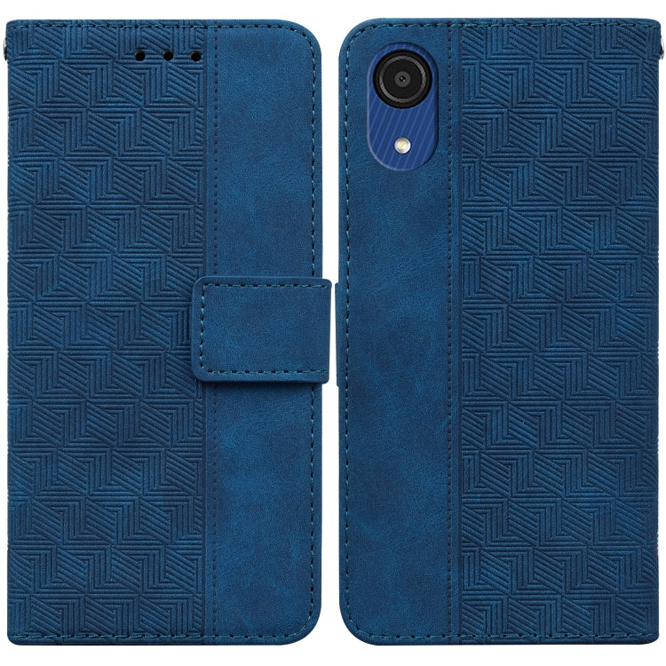 Custodia per telefono in pelle goffrata geometrica, For Samsung Galaxy A22 5G, For Samsung Galaxy A03 164mm, For Samsung Galaxy A03 166mm, For Samsung Galaxy A03 Core