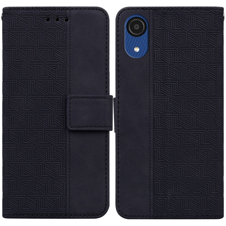 Custodia per telefono in pelle goffrata geometrica, For Samsung Galaxy A22 5G, For Samsung Galaxy A03 164mm, For Samsung Galaxy A03 166mm, For Samsung Galaxy A03 Core