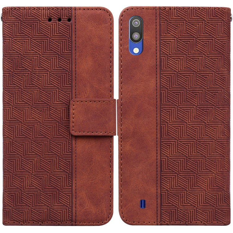 Custodia per telefono in pelle goffrata geometrica, For Samsung Galaxy A10 / M10, For Samsung Galaxy A10e / A20e, For Samsung Galaxy A13 4G, For Samsung Galaxy A20 / A30