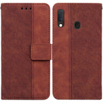 Custodia per telefono in pelle goffrata geometrica, For Samsung Galaxy A10 / M10, For Samsung Galaxy A10e / A20e, For Samsung Galaxy A13 4G, For Samsung Galaxy A20 / A30