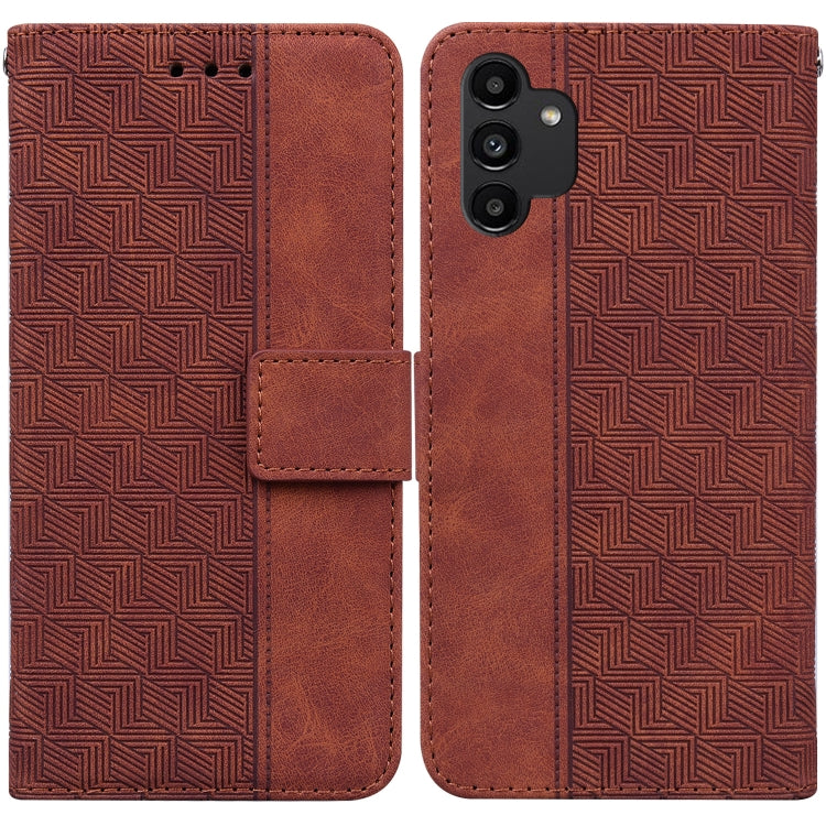 Custodia per telefono in pelle goffrata geometrica, For Samsung Galaxy A10 / M10, For Samsung Galaxy A10e / A20e, For Samsung Galaxy A13 4G, For Samsung Galaxy A20 / A30