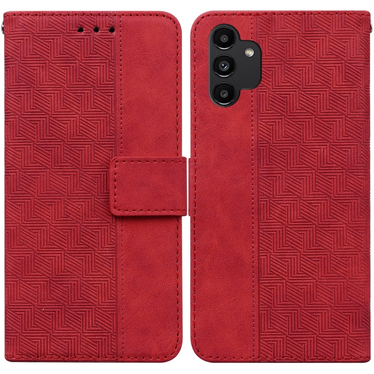 Custodia per telefono in pelle goffrata geometrica, For Samsung Galaxy A10 / M10, For Samsung Galaxy A10e / A20e, For Samsung Galaxy A13 4G, For Samsung Galaxy A20 / A30