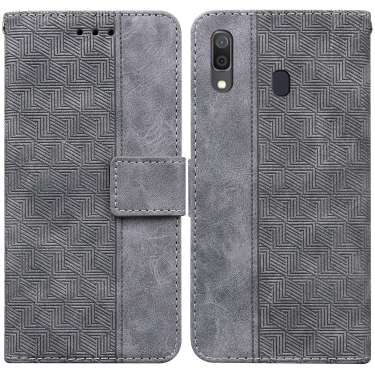 Custodia per telefono in pelle goffrata geometrica, For Samsung Galaxy A10 / M10, For Samsung Galaxy A10e / A20e, For Samsung Galaxy A13 4G, For Samsung Galaxy A20 / A30