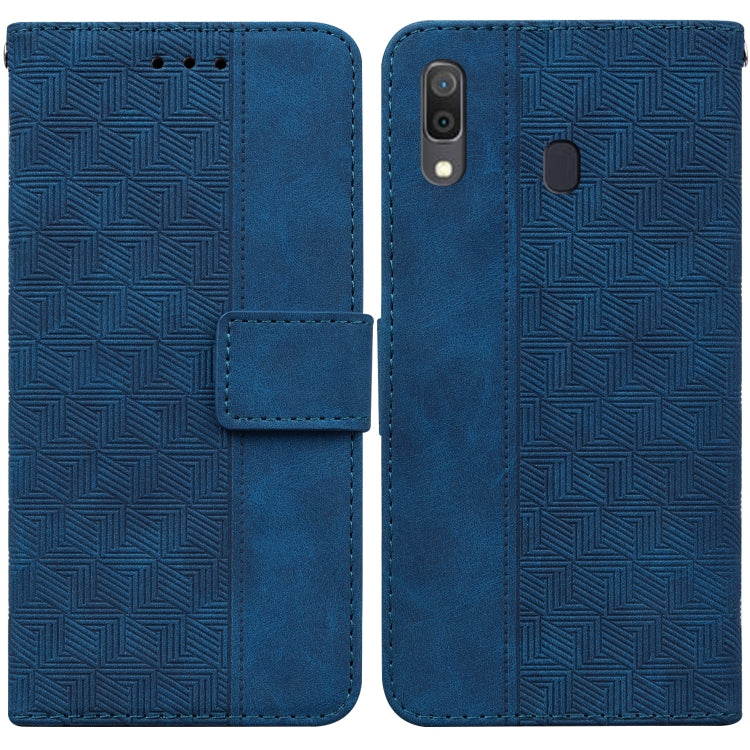 Custodia per telefono in pelle goffrata geometrica, For Samsung Galaxy A10 / M10, For Samsung Galaxy A10e / A20e, For Samsung Galaxy A13 4G, For Samsung Galaxy A20 / A30