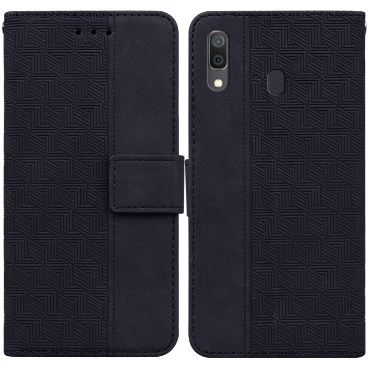 Custodia per telefono in pelle goffrata geometrica, For Samsung Galaxy A10 / M10, For Samsung Galaxy A10e / A20e, For Samsung Galaxy A13 4G, For Samsung Galaxy A20 / A30